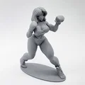 Tượng Nữ Võ Sĩ Boxing (Female Boxer Figurine) - Thumbnail 1