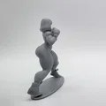 Tượng Nữ Võ Sĩ Boxing (Female Boxer Figurine) - Thumbnail 3