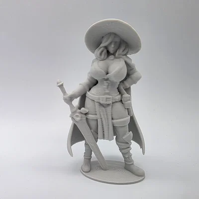 Tượng Nữ Phù Thủy Chiến Binh (Female Witch Champion Figurine)