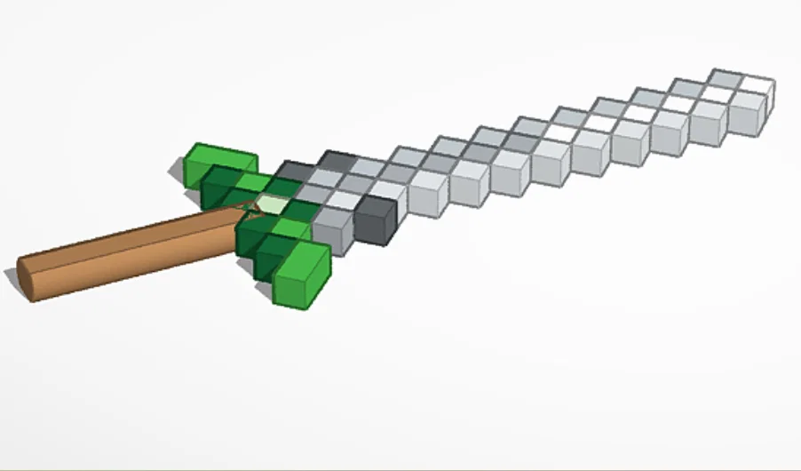 Bộ sưu tập vũ khí Minecraft Dungeons cho mô hình Dummy 13 - Image 14