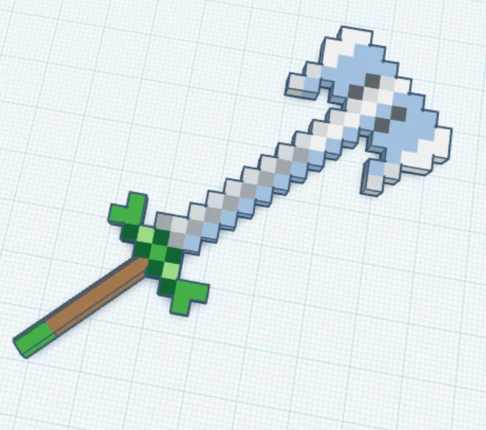 Bộ sưu tập vũ khí Minecraft Dungeons cho mô hình Dummy 13 - Image 23