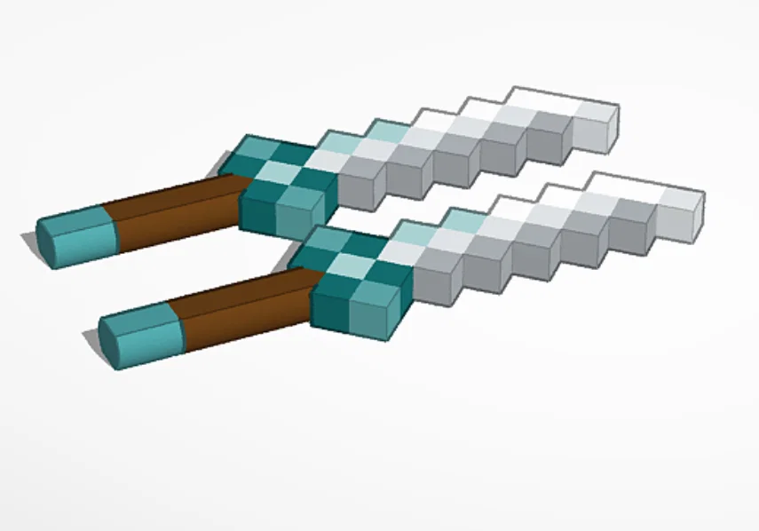 Bộ sưu tập vũ khí Minecraft Dungeons cho mô hình Dummy 13 - Image 27