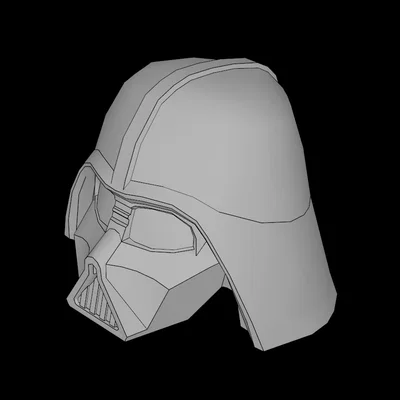 Mũ giáp Darth Vader 3D - Phụ kiện tương thích hệ thống LEGO