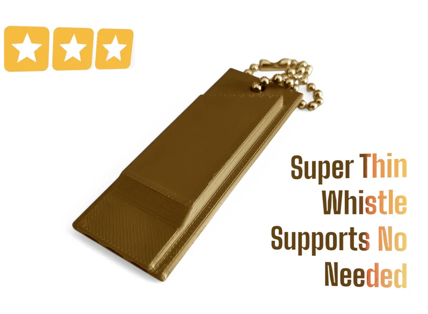 Còi thổi 3D siêu mỏng 7mm (Super Thin Whistle) - In nhanh chóng - Image 1