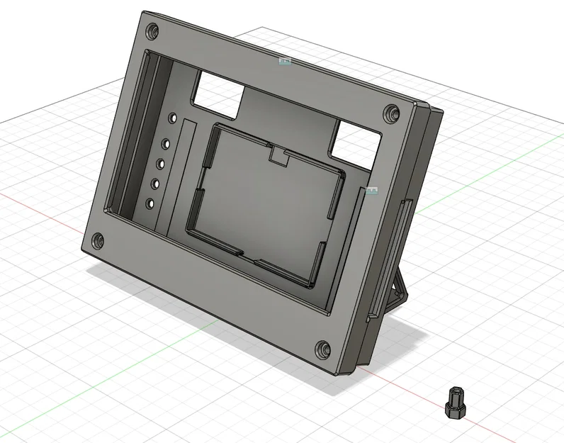 Vỏ và Chân đế cho Màn hình Raspberry Pi 7 Inch HAMTYSAN - Image 1