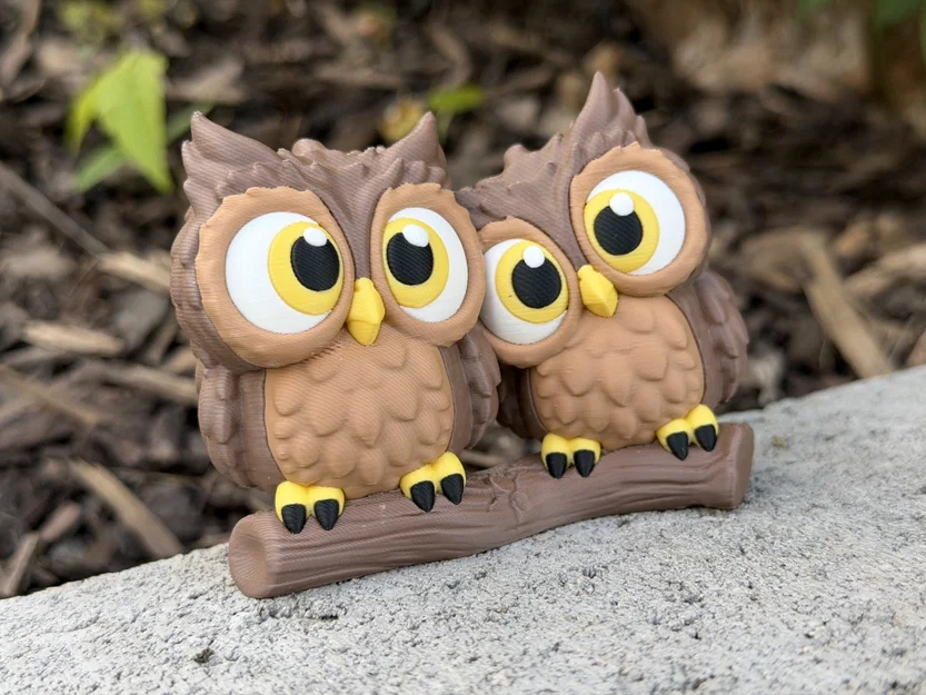 Cute Owls - Cặp đôi cú dễ thương - Image 1