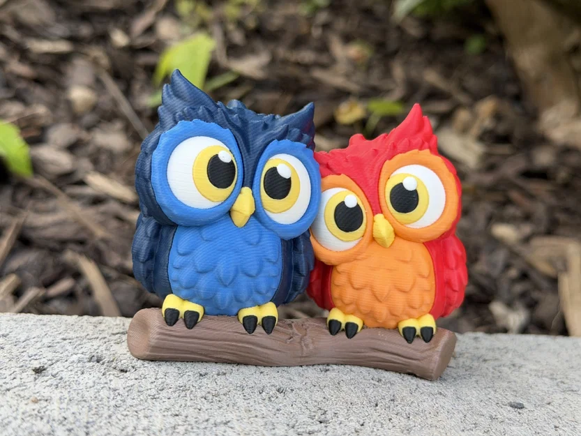 Cute Owls - Cặp đôi cú dễ thương - Image 2