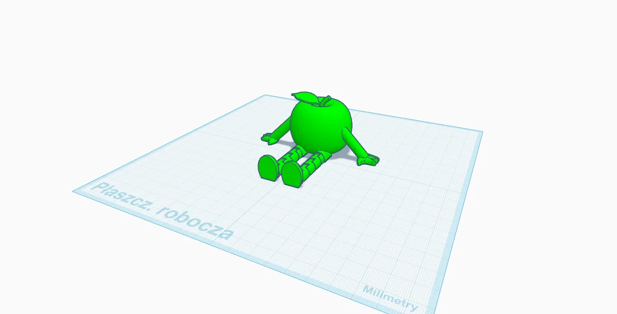 Mô hình quả táo cử động (Flexi Apple) dễ thương cho máy in 3D - Image 1