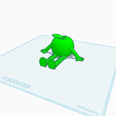 Mô hình quả táo cử động (Flexi Apple) dễ thương cho máy in 3D