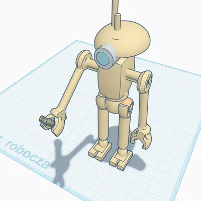 Mô hình 3D Pit Droid lắp ráp độc đáo cho fan Star Wars