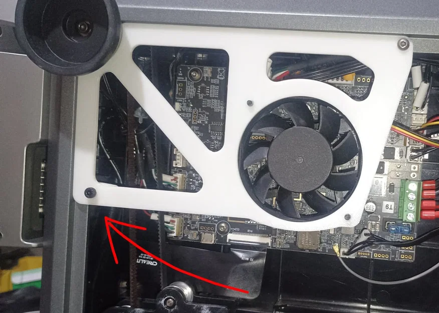 Đế gắn quạt tản nhiệt mainboard cho máy in 3D K1C - Image 4