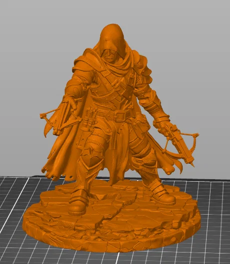 Bloodbound Realms – Human – Shadowbound Demon Hunter (Mô hình STL in 3D Dark Fantasy) - Image 5