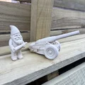 Mô hình chú lùn pháo binh Artillery Gnome - Thumbnail 1