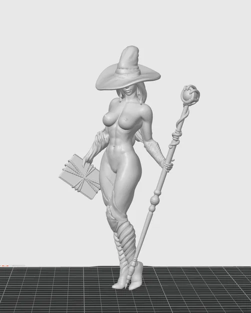 Mô hình tượng Nữ Phù Thủy Fantasy - File in 3D nghệ thuật chất lượng - Image 2