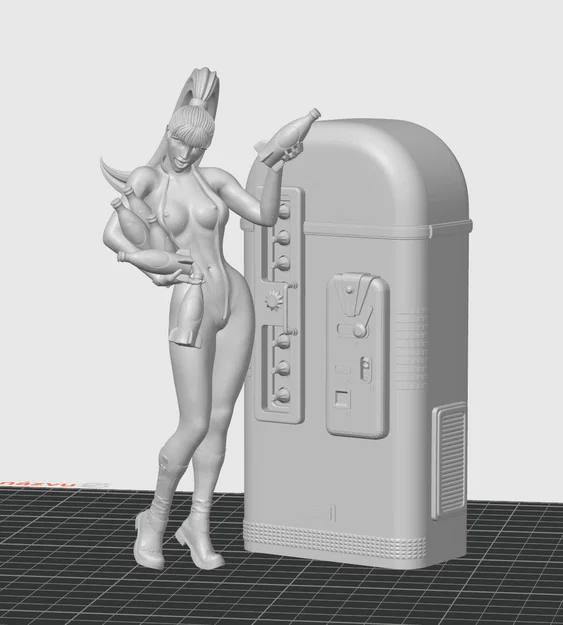 Mô hình Fantasy Waitress NSFW - Tượng nữ phục vụ viễn tưởng in 3D - Image 2