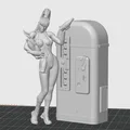 Mô hình Fantasy Waitress NSFW - Tượng nữ phục vụ viễn tưởng in 3D - Thumbnail 2