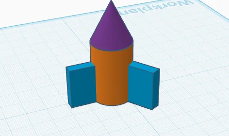 Mô hình tên lửa (Simple rocket) in 3D cho người mới bắt đầu - Image 1