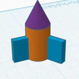 Mô hình tên lửa (Simple rocket) in 3D cho người mới bắt đầu