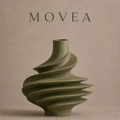 Lọ hoa Movea Vase: Mẫu thiết kế xoắn ốc trang trí nhà cửa đẹp mắt