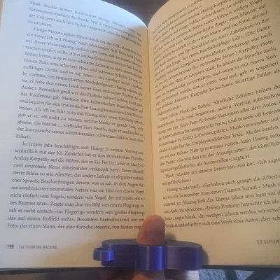 Dụng cụ kẹp sách bằng ngón cái (Thumb book holder) - Hỗ trợ đọc sách