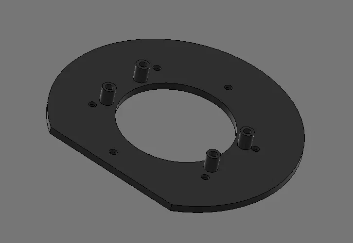 Đế lót máy phay Bosch GOF 20-12 (Base Plate) - File in 3D - Image 1