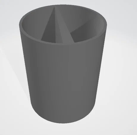 Ống cắm bút 2 ngăn - không cần support - Image 2