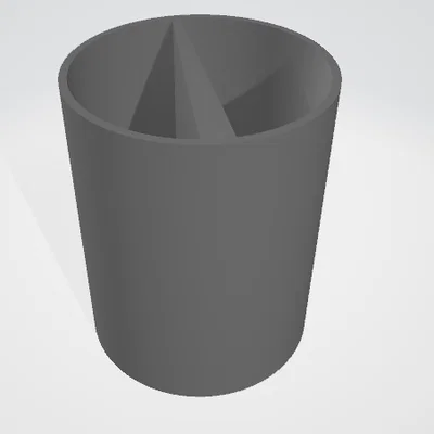 Ống cắm bút 2 ngăn - không cần support