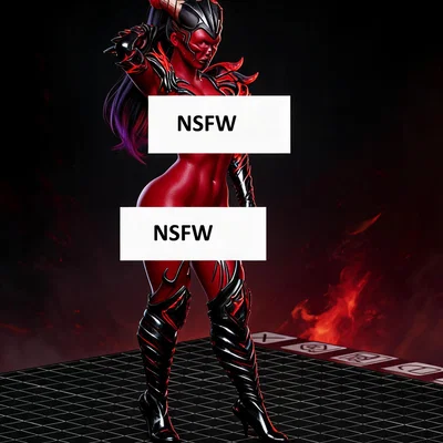 Mô hình tượng Succubus Fantasy đầy quyến rũ cho in 3D