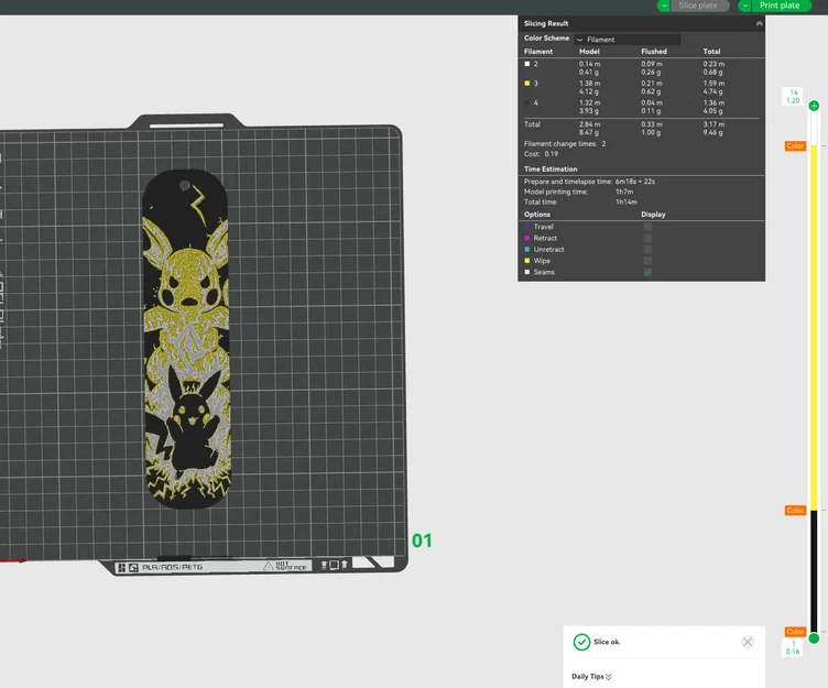 Pikachu BookMark HueForge - Mẫu kẹp sách siêu đáng yêu - Image 4
