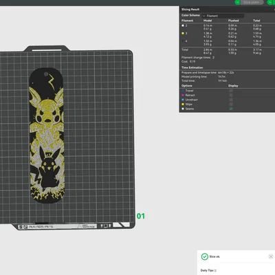Pikachu BookMark HueForge - Mẫu kẹp sách siêu đáng yêu