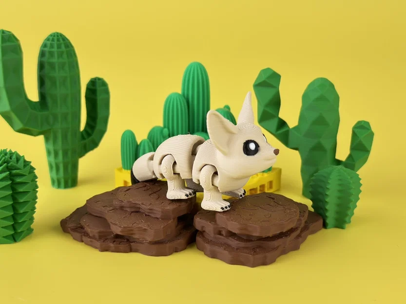 Cáo Fennec Sa Mạc - Mô hình Flexi cử động linh hoạt - Image 2
