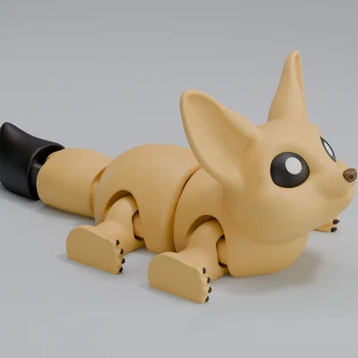 Cáo Fennec Sa Mạc - Mô hình Flexi cử động linh hoạt