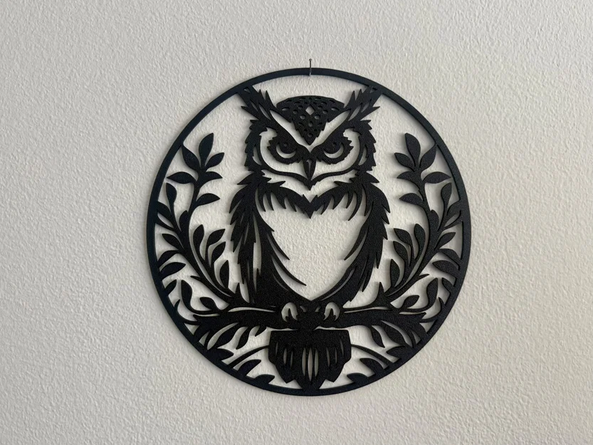 Trang trí tường hình cú (Owl Wall Decoration) - Image 1