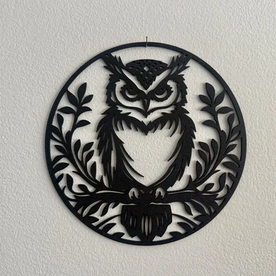 Trang trí tường hình cú (Owl Wall Decoration)