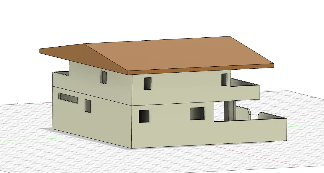 Mô hình nhà ở kiến trúc hiện đại GT64 (3D Printing Model) - Image 3