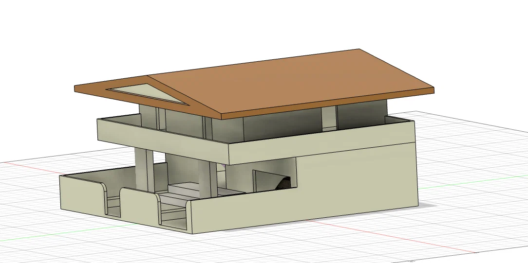 Mô hình nhà ở kiến trúc hiện đại GT64 (3D Printing Model) - Image 4