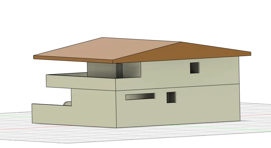 Mô hình nhà ở kiến trúc hiện đại GT64 (3D Printing Model) - Image 5