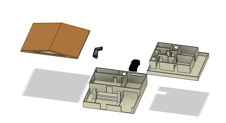 Mô hình nhà ở kiến trúc hiện đại GT64 (3D Printing Model) - Image 6