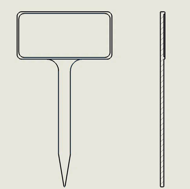 Biển cắm chậu cây (Plant sign) - Phụ kiện làm vườn in 3D đơn giản - Image 4