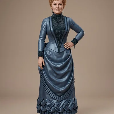 Mô hình 3D nhân vật Miss Kitty (Amanda Blake) từ phim Gunsmoke