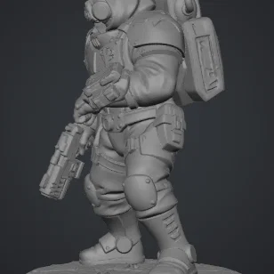 Tabletop Combat Medic 3 - Mô hình chiến binh cứu thương tương lai