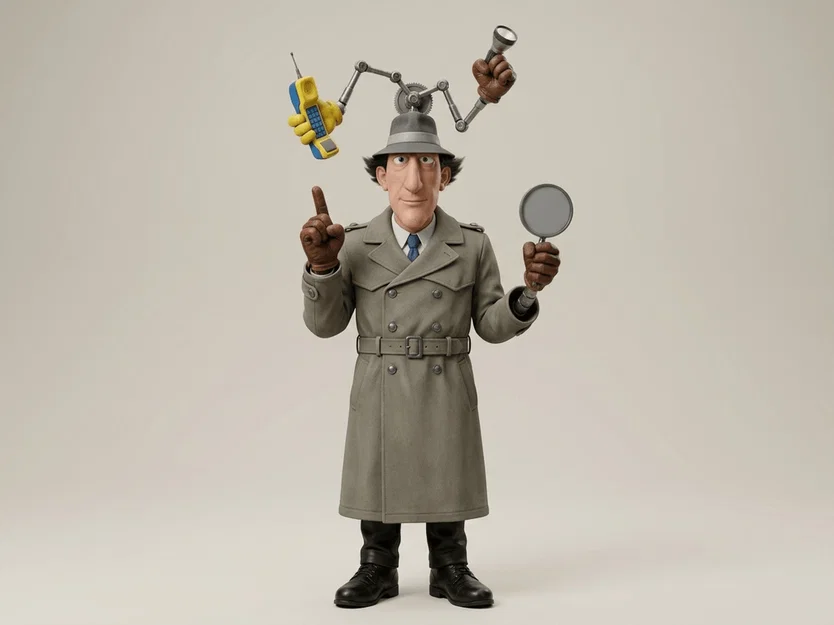 Mô hình 3D Inspector Gadget 1983 cực chất dành cho fan hâm mộ - Image 1