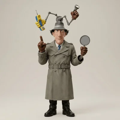 Mô hình 3D Inspector Gadget 1983 cực chất dành cho fan hâm mộ