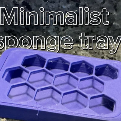Khay Đựng Miếng Rửa Chén Tối Giản In 3D (Minimalist Sponge Tray)