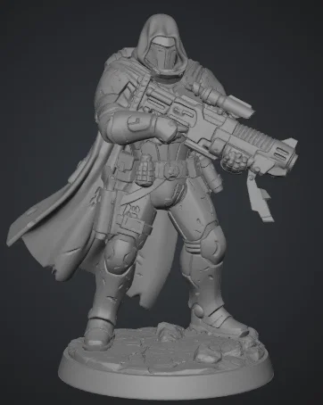 Tabletop Scout Trooper 1 - Chiến binh trinh sát tương lai - Image 1