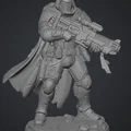 Tabletop Scout Trooper 1 - Chiến binh trinh sát tương lai - Thumbnail 1