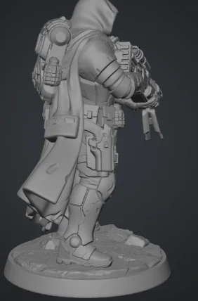 Tabletop Scout Trooper 1 - Chiến binh trinh sát tương lai - Image 2