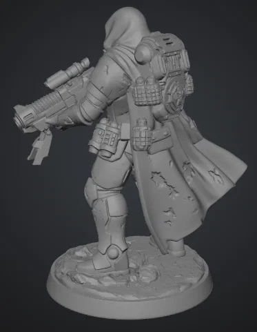Tabletop Scout Trooper 1 - Chiến binh trinh sát tương lai - Image 3