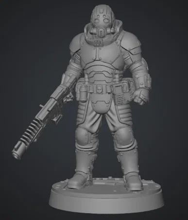 Chiến Binh Súng Dài (Tabletop Long Barrel Warrior) - Image 1