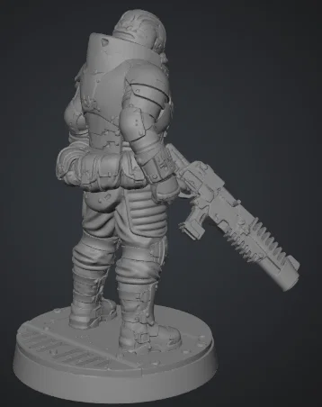 Chiến Binh Súng Dài (Tabletop Long Barrel Warrior) - Image 2